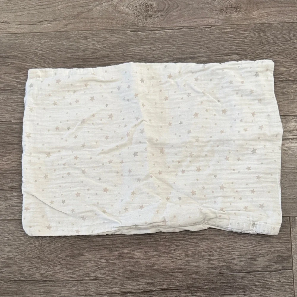 Restoration Hardware RH Baby Star Print Pillow Case - Petal Pink and Grey